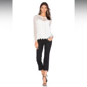 Mother Denim The Insider Crop Step Fray in wash Not Guilty Black Size 25 EUC